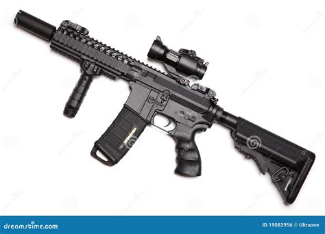 Custom Build Compact Size M4a1 Assault Carbine Royalty Free Stock Image