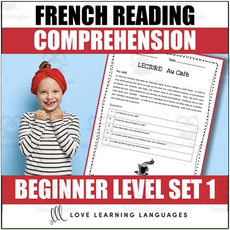 French Reading Comprehension Texts And Questions For Beginners Set 1