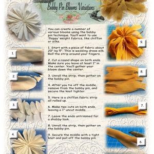 Fabric Flowers Tutorials Make Your Own Wedding Flowers Hard Copy