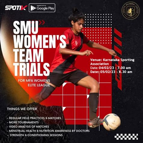 South Mumbai United Fc Womens Team Trials Spotik Sports Selection