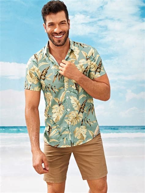 Tropical Print Shirt In 2020 Printed Shirts Tropical Outfit