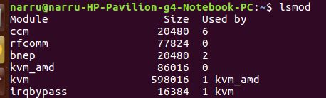 Comando Lsmod En Linux Con Ejemplos Barcelona Geeks
