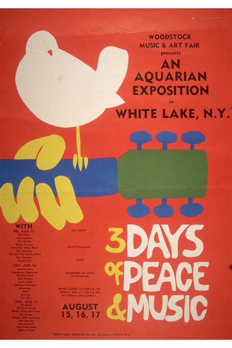 History Of The Woodstock Music Festival Of