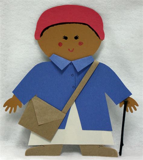 Harriett Tubman Made From Multicultural People 10 Jumbo Designer Cut
