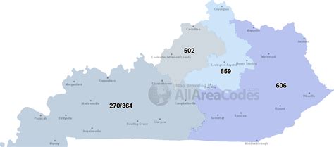 Kentucky Area Codes Map List And Phone Lookup