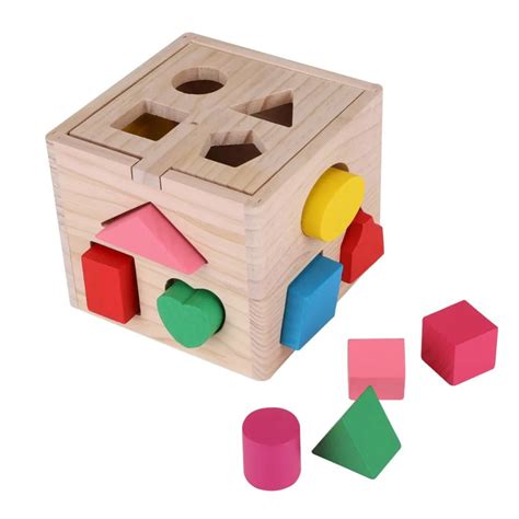 New Baby Intellectual 13 Holes Blocks Building Game Wooden Toys