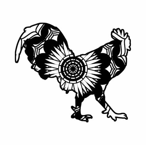 This is a personal use svg file and it's perfectly compatible with cricut explore, silhouette cameo, brother scan n cut, sizzix eclips, sure cuts a lot. Rooster Mandala Animals Svg | Mandala, Rooster, Animals