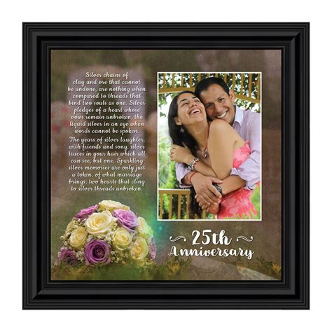 And if this was the song that you and your spouse had chosen as your wedding song, then it deserves a place on your wall. 25th Wedding Anniversary Gifts for Couples, 25th ...