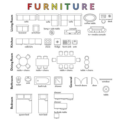 Furniture Template 1 4 Scale Printable Printable Word Searches