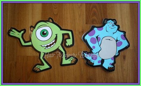 Monsters Inc Mike Wazowski And Sulley Magnets For Cruise Door Etsy