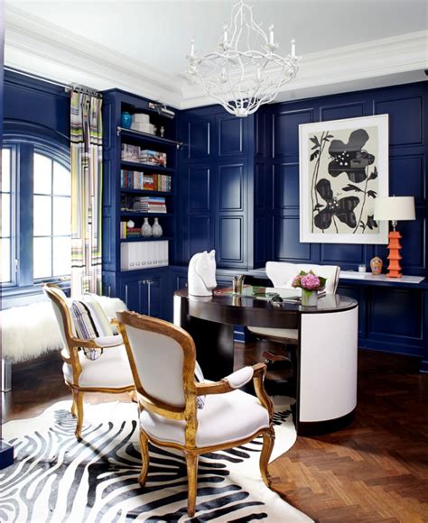 21 Blue Home Office Designs Decorating Ideas Design Trends Premium Psd Vector Downloads