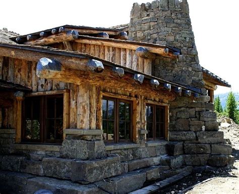 15 Inspiring Log And Stone Cabins Photo Architecture
