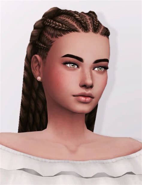 Maxis Match Sim Sims Hair The Sims 4 Skin Womens Hairstyles