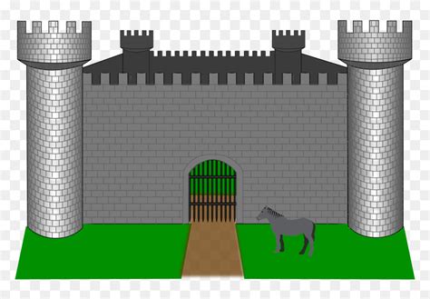 Vector Clip Art Of Role Play Game Map Icon For A Fortress Public