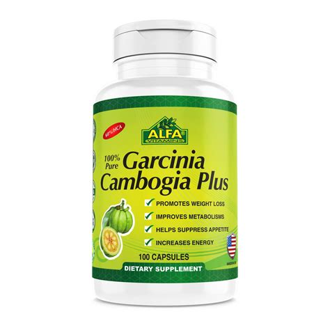 Alfa Vitamins Garcinia Cambogia Plus With 1200 Mg Extract 60 Hca For