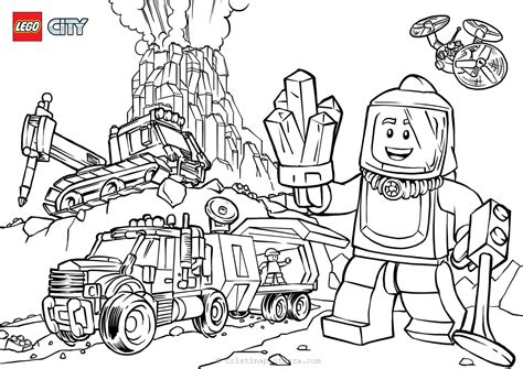 LEGO de colorat - Planse de desen si pictura Lego Ninjago