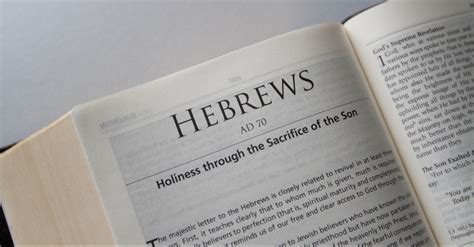 Hebrews Bible Book Chapters And Summary New International Version