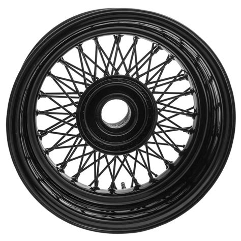 Wire Wheel Black 15 X 55 72 Spoke Mws Wire Wheels Motor Wheel