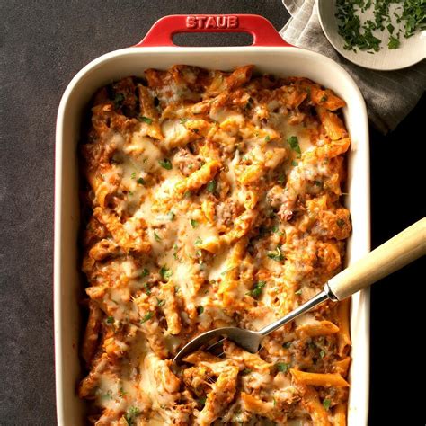 Penne Beef Bake Recipe How To Make It Taste Of Home
