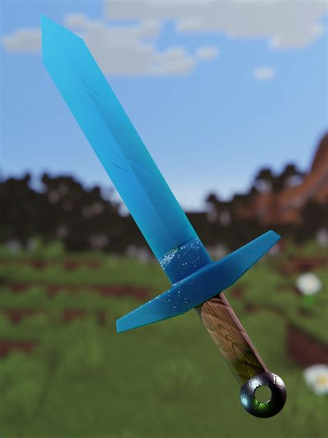 I Have Modeled A Realistic Diamond Sword D Rminecraft