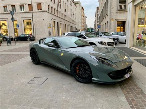 Ferrari 812 Superfast In I Think Is A Custom Color A Mix Of Gray