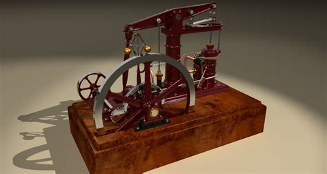Free Steam Engine 3d Model