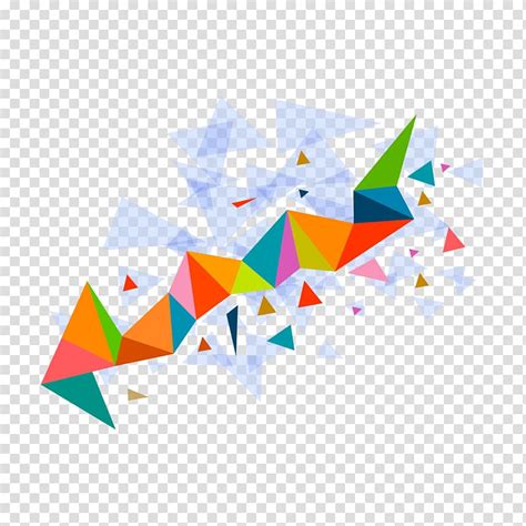 Color Triangle Triangle Mosaic Pattern Multicolored Abstract