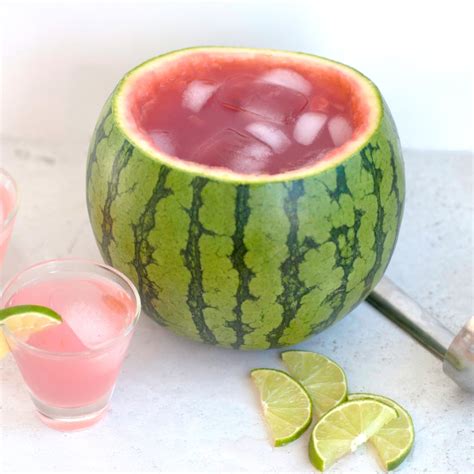 Watermelon Punch Bowl Pretty Ways To Serve Drinks Popsugar Food Photo 5