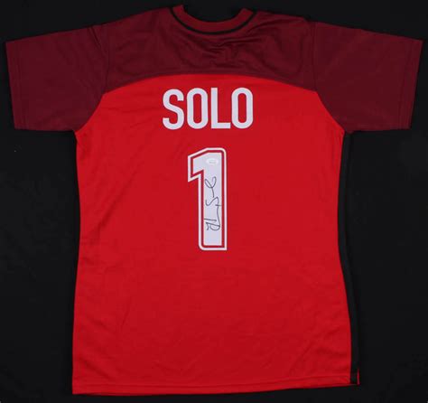 Hope Solo Signed Team Usa Soccer Jersey Jsa Coa Pristine Auction