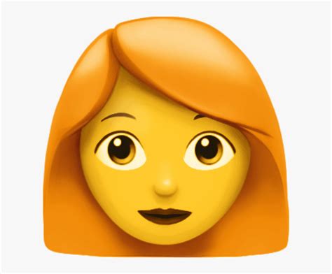 Face Png Transparent Emoji Red Hair Woman Png Download Kindpng