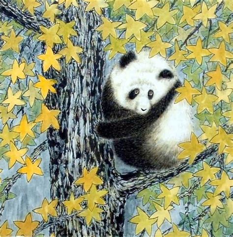 Chinese Panda Painting 0 4680013 50cm X 50cm19〃 X 19〃
