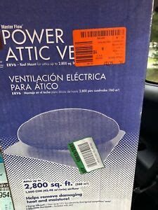 You can control the temperature and/or humidity from your couch with the gaf phone app. Master Flow Attic Fan ERV6 Power Roof Mount Exhaust 1500 ...