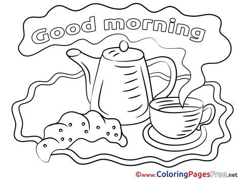 Good Morning Coloring Sheets Coloring Pages