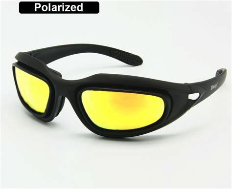 c5 polarized army goggles military sunglasses 4 lens kit mens desert tactical