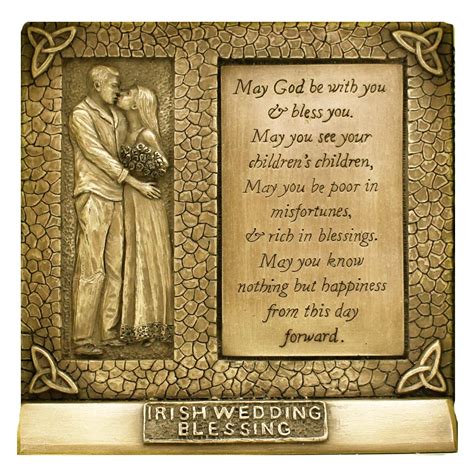 Our team members are available from morning until night should you require any help on our website. Bronzed Irish Wedding Blessing ☘ Totally Irish Gifts made ...