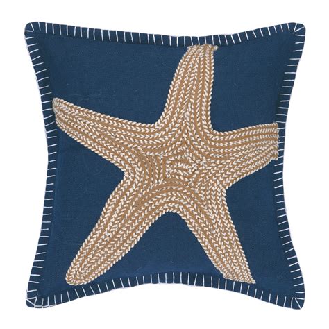 Take your patio on a trip to the coast with this nautical border monogram f outdoor pillow! Peking Handicraft Nautical Embroidery Throw Pillow ...