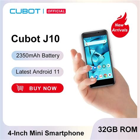 Cubot J10 Android 11 Smartphone 4 Inch Screen Mini Mobile Phones 32gb