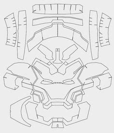 Iron man mask make your own with a pdf download iron man these pictures of this page are about:iron man mask template. Iron Man Mark 42 Costume Helmet DIY - Cardboard build with ...