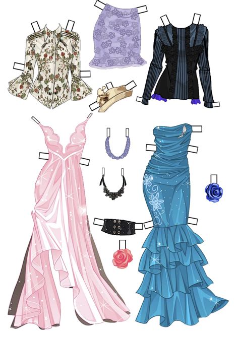 Free Printable Barbie Paper Dolls And Clothes Princess Colour Effects