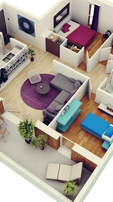 50 Four 4 Bedroom Apartmenthouse Plans