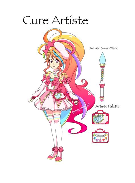 Finally Took The Time To Draw Out My Oc Pretty Cure Cure Artiste R