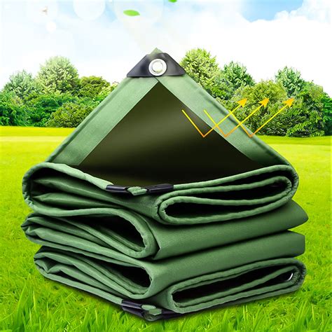 ブランド Wmeie Tarp Canvas Army Green Heavy Duty Canvas Tarp Outdoor