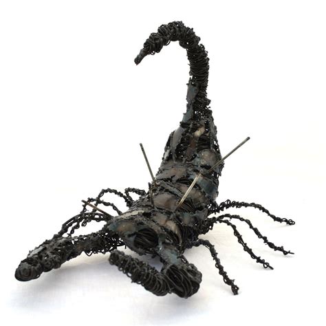 Metal Scorpion Sculpture Insect Art Metal Bug Sculpture Etsy