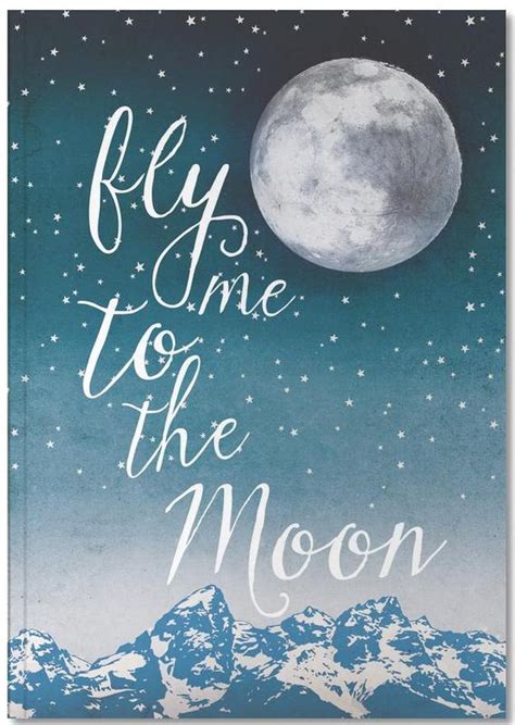 Fly Me To The Moon Notebook Juniqe