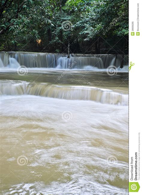Tropical Rainforest Waterfall Stock Image Image Of Motion Landscape