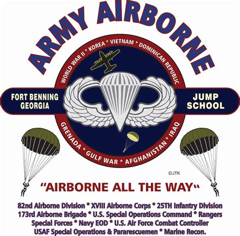Army Airborne Fort Benning Georgia Unit And Operation Left Chest Zipper