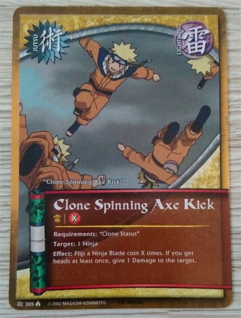 Karta Naruto Ccg Jutsu Clone Spinning J 305 Stan Używany 250 Zł