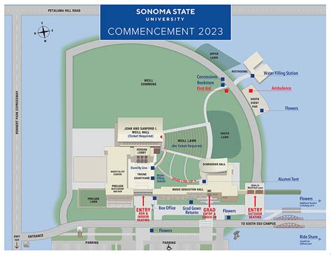 Commencement Map Commencement At Sonoma State University