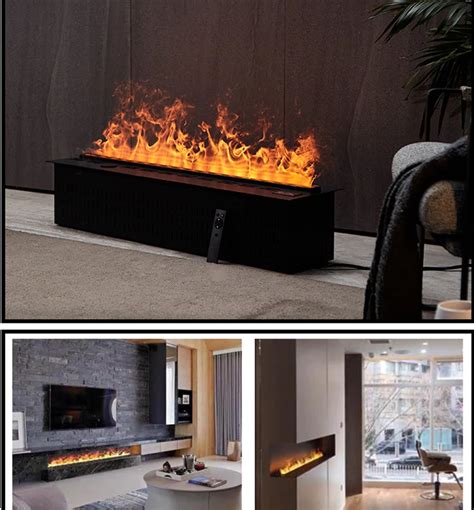 3d atomization led electric fireplace simulation flame water vapor fireplace buy media