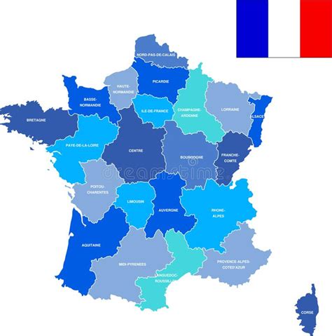 Kaart Van Frankrijk Vector Illustratie Illustration Of Grafisch